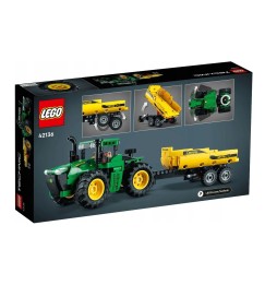 LEGO Technic tractor John Deere 9620R cu remorcă