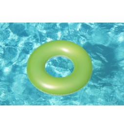 Inel de înot verde neon Bestway 76 cm pentru copii