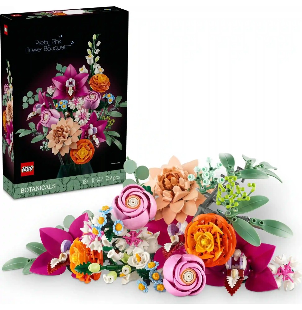 LEGO Botanicals 10342 pink flower bouquet