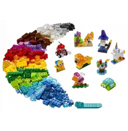 LEGO Classic przezroczyste klocki z breloczkiem