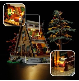 Iluminare LED pentru LEGO Cabana A 21338