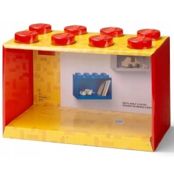 Red LEGO Shelf for Kids