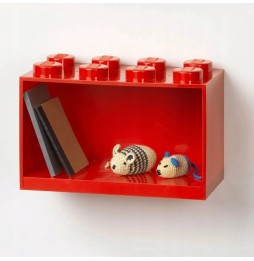 Red LEGO Shelf for Kids