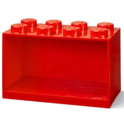 Red LEGO Shelf for Kids