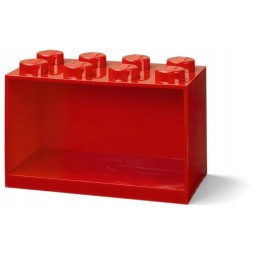 Red LEGO Shelf for Kids