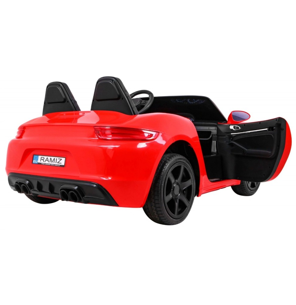 Perfecta car for 2 kids with inflatable wheels and motor