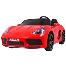 Perfecta car for 2 kids with inflatable wheels and motor