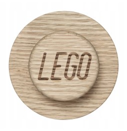 LEGO Wooden Wall Hooks Set of 3 Light