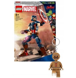 LEGO Marvel Kapitan Ameryka z breloczkiem