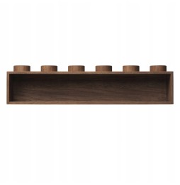 LEGO Wooden Shelf - Dark 48x11.5x8 cm