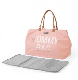 Geanta mommy bag roz - stil și funcționalitate