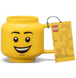 Cana ceramică LEGO cap mare băiat