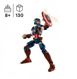 LEGO Marvel Captain America cu breloc