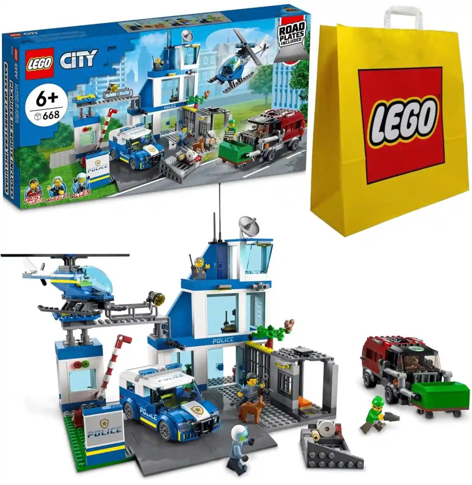 LEGO City 60316 Posterunek policji z torbą