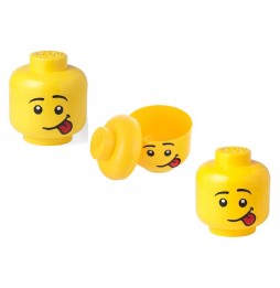 LEGO pojemnik głowa silly głuptasek 3x