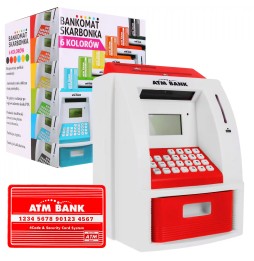 ATM Piggy Bank for Kids with Bank Card