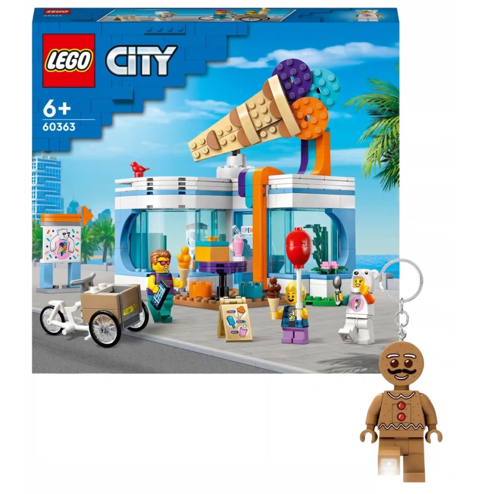 LEGO City Ice Cream Shop 60363 with Keychain