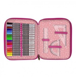 Double Pencil Case with Gorjuss Supplies