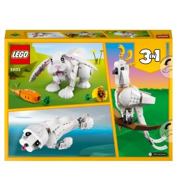 LEGO Creator 31133 – Biały królik dla dzieci