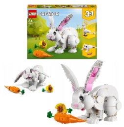 LEGO Creator 31133 – Biały królik dla dzieci