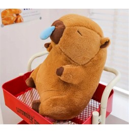 Plush Sleeping Capybara 22 cm