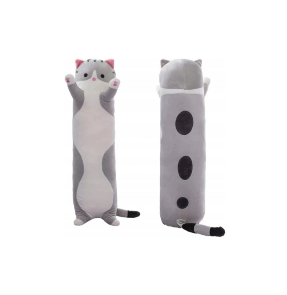 Long Cat Pillow Plush Toy 70cm Grey