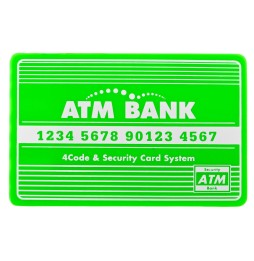 ATM Piggy Bank for Kids with Card in Green