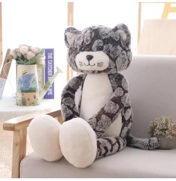 Plush Cat Black Gray 50 cm