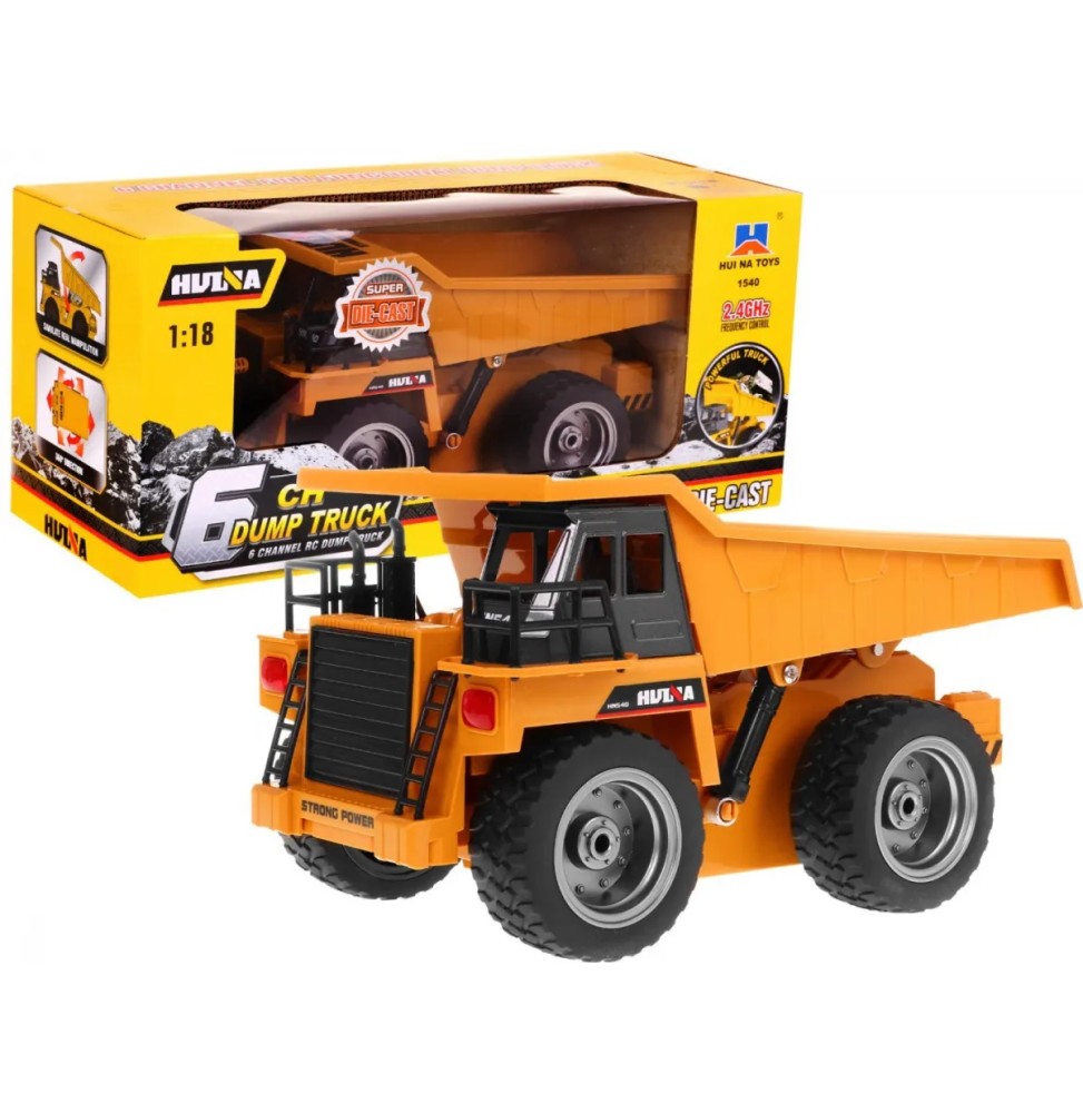 Autko r/c 2.4g wywrotka metalowa kabina 1:18 do zdalnego sterowania