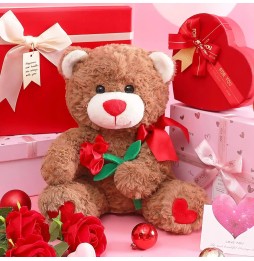 Stuffed Bear Cuddly Toy for Valentine's Day