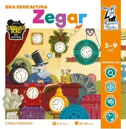 Gra edukacyjna zegar dla dzieci 5-9 lat - nauka czasu