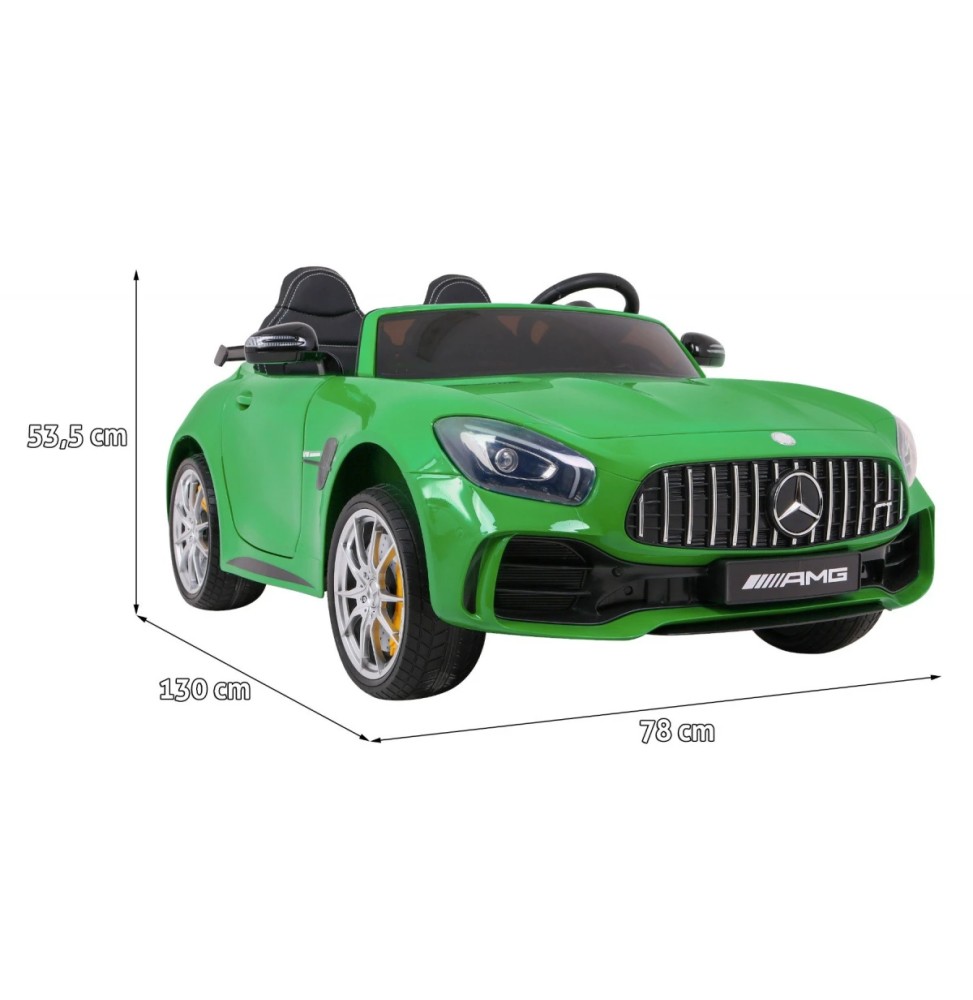 Mercedes-benz gt r pentru copii verde 4x4 cu telecomandă