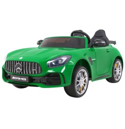 Mercedes-benz gt r dla dzieci zielony 4x4 z pilotem