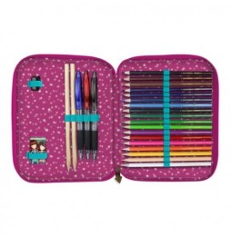 Double Pencil Case with Accessories - Gorjuss