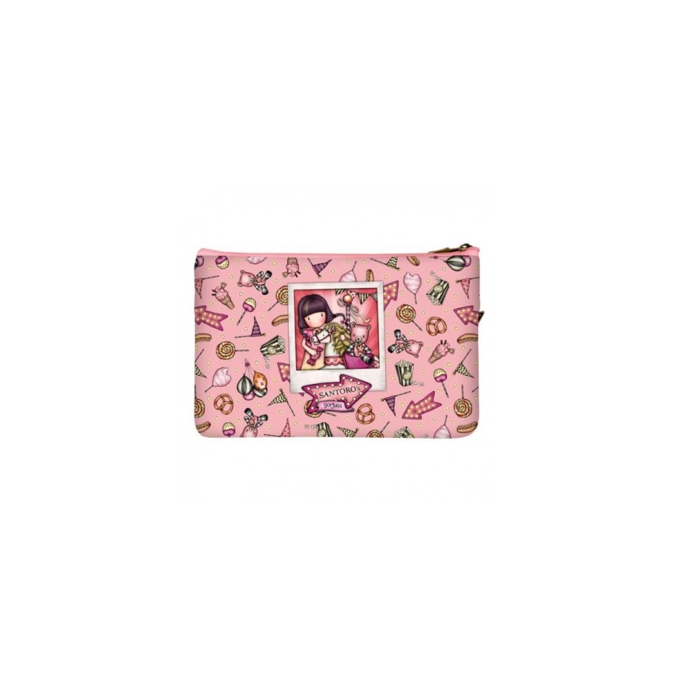 Gorjuss Pencil Case - Carousel, Pink