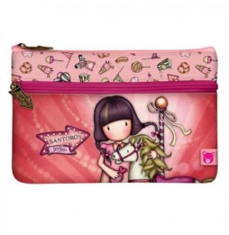 Gorjuss Pencil Case - Carousel, Pink