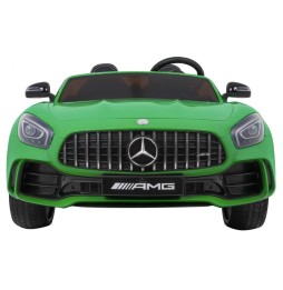 Mercedes-benz gt r dla dzieci zielony 4x4 z pilotem