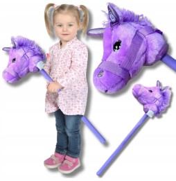 Purple Plush Unicorn Horse Head