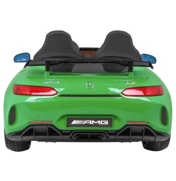 Mercedes-benz gt r pentru copii verde 4x4 cu telecomandă