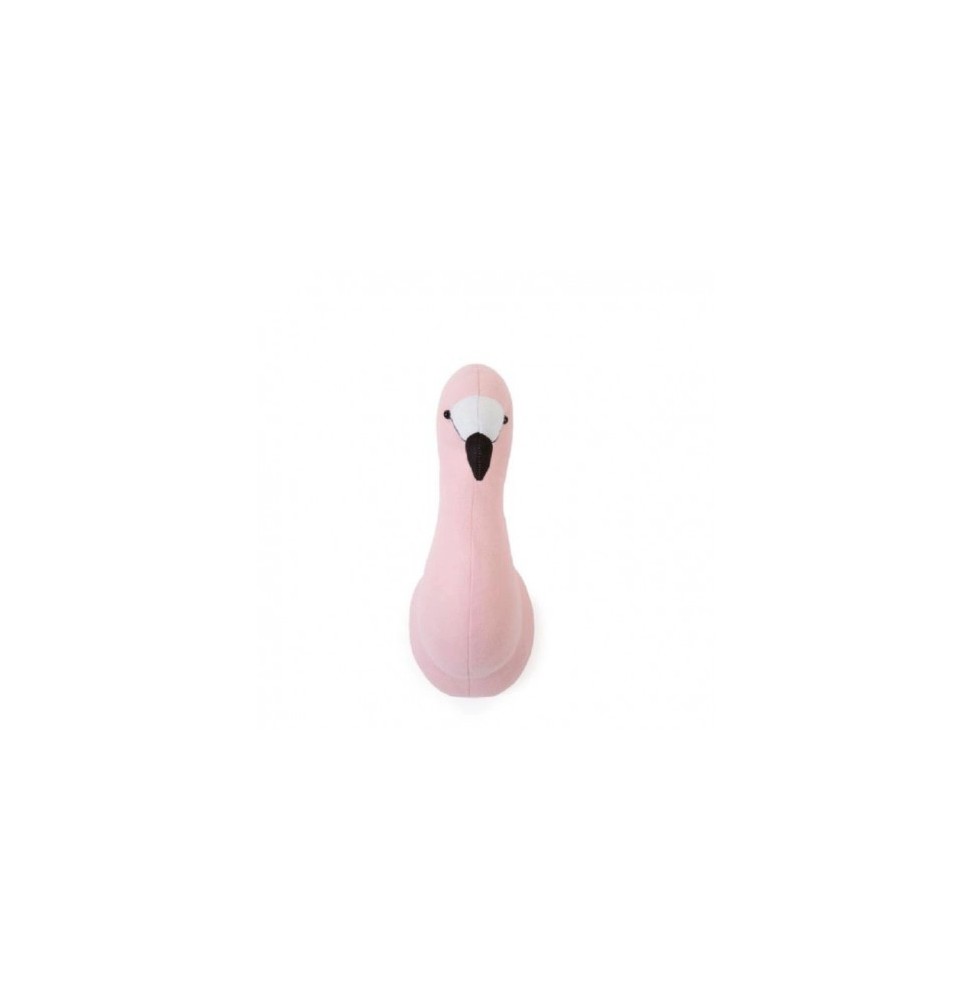 Felt flamingo head wall decoration for kids room