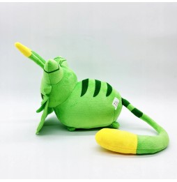 Zielony kot pluszowy gong 31cm