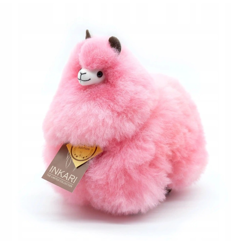 Mascotă Alpaka Cotton Candy din lână