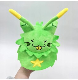 Green Plush Cat Gong 31cm