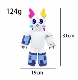 Zielony kot pluszowy gong 31cm