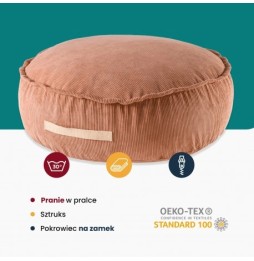 Meowbaby Round Corduroy Children's Pouf