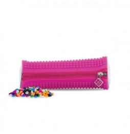 Pencil case rotund cu panou creativ Pixie Crew