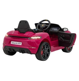 Vehicul Porsche Spyder RS 718 pentru copii - roz