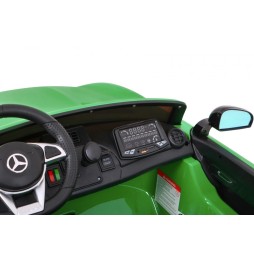 Mercedes-benz gt r pentru copii verde 4x4 cu telecomandă