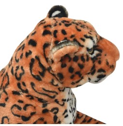 XXL Brown Plush Leopard for Kids