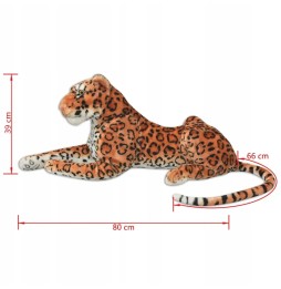 XXL Brown Plush Leopard for Kids